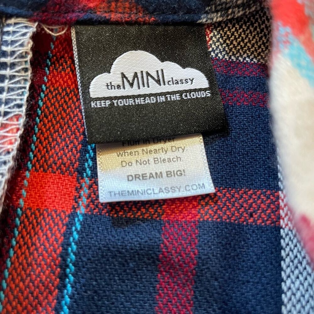 The Mini Classy Red & Blue Smells Like Teen Spirit Plaid Dress - Picture 4 of 7